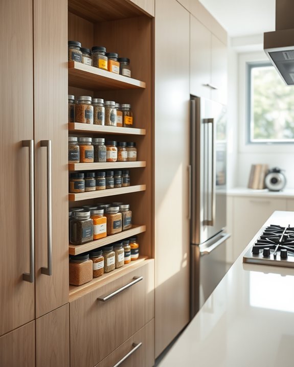 elegant built in spice organization