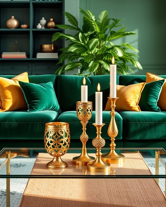 elegant candle holder arrangements