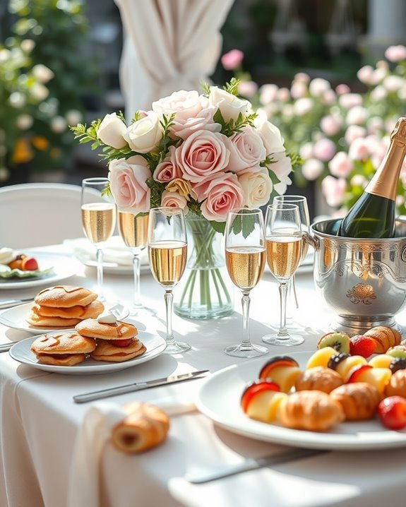 elegant champagne brunch celebration