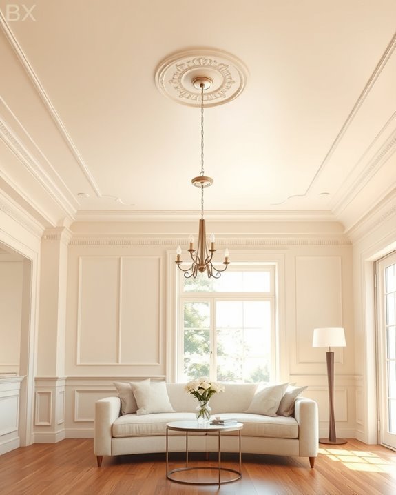 elegant champagne ceiling glow
