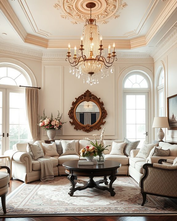 elegant chandelier enhances sophistication
