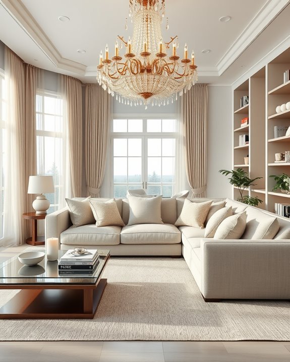 elegant chandelier for sophistication