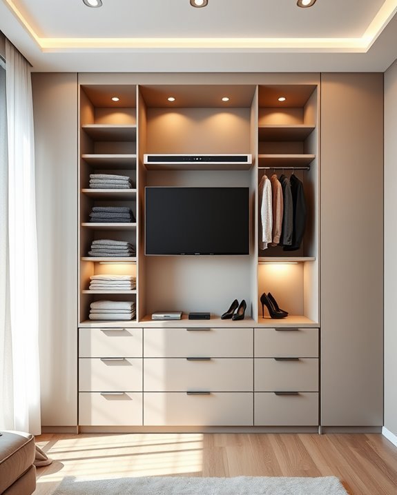 elegant closet sound system