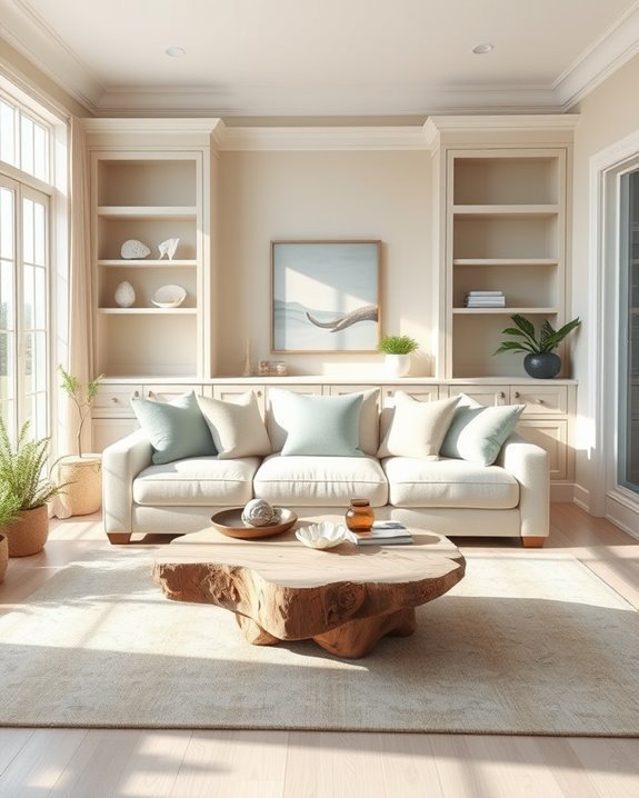 elegant coastal custom storage