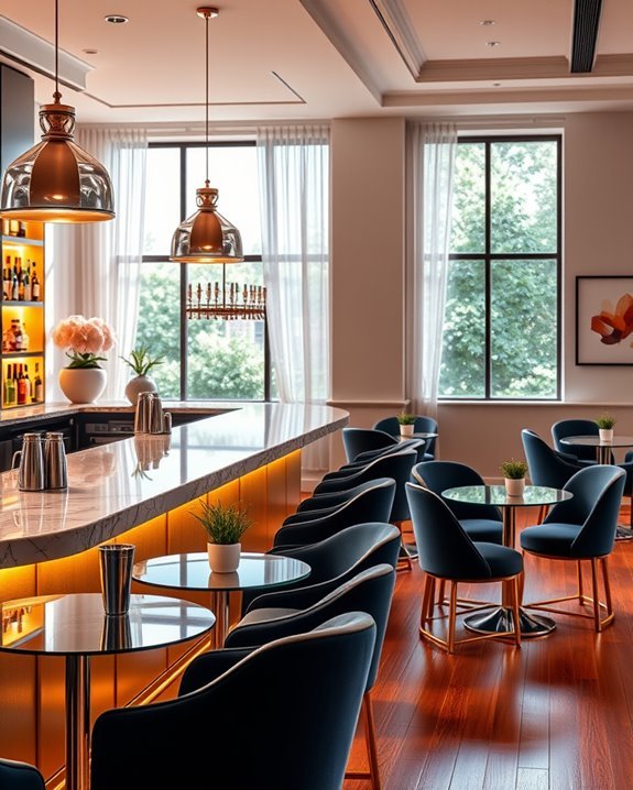elegant cocktail lounge experience