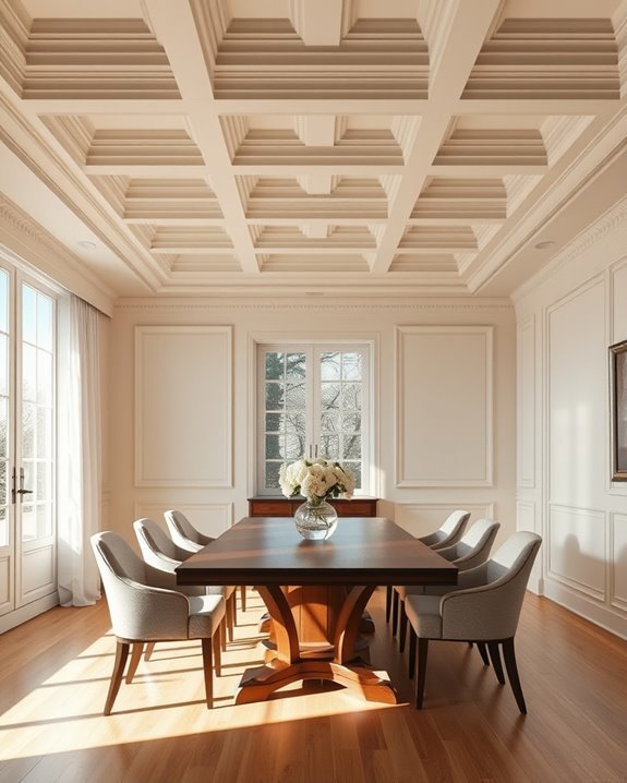 elegant coffered ceiling designs