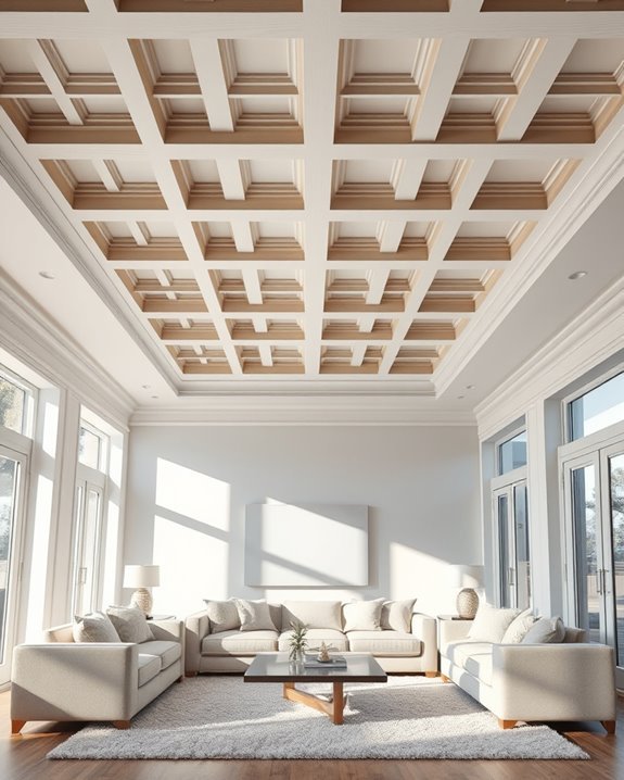 elegant coffered ceiling designs