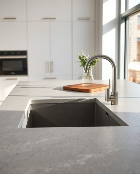 elegant concrete countertop designs
