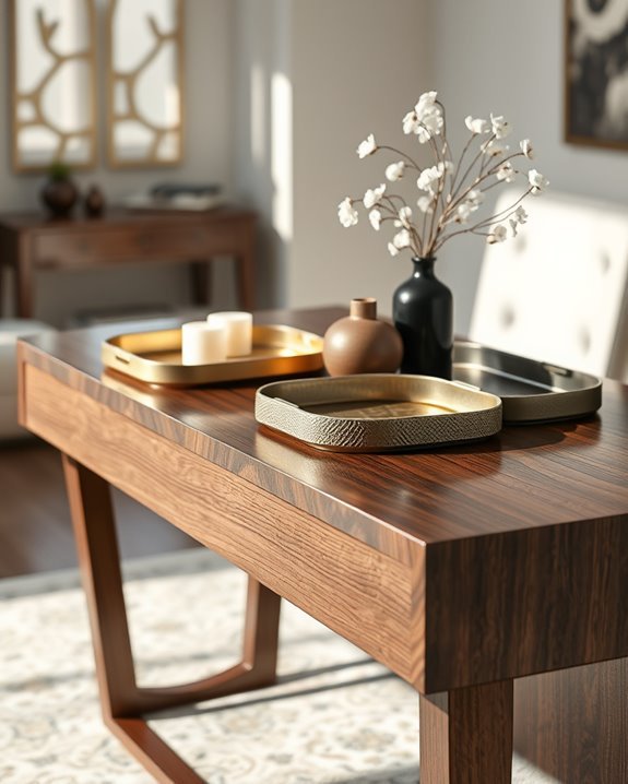 elegant console table decor