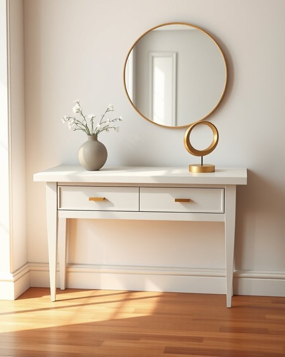 elegant console table design