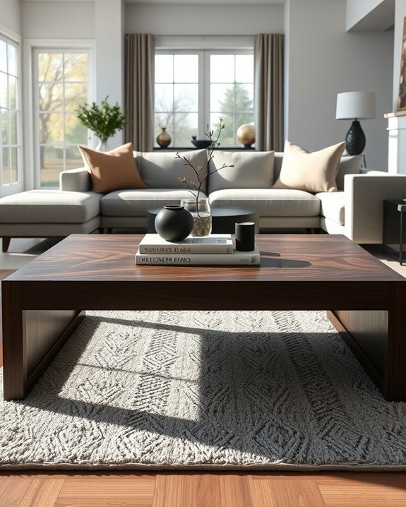 elegant contemporary dark wood