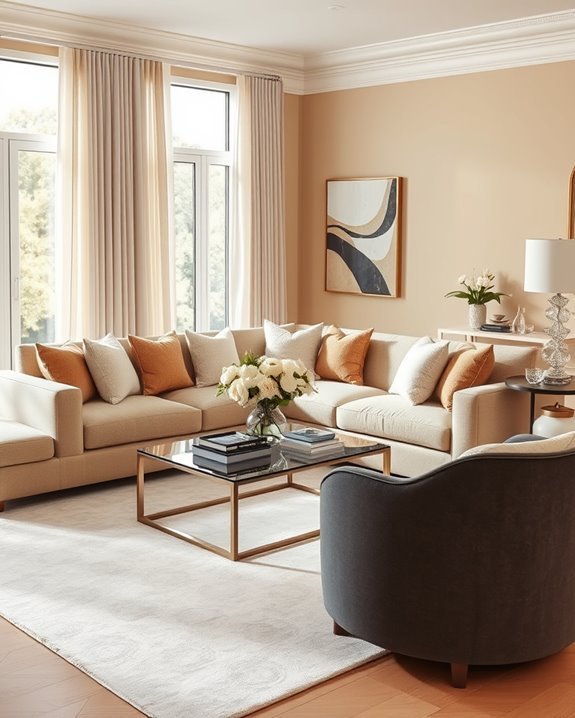 elegant conversation friendly seating