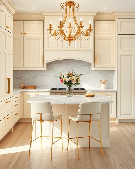 elegant cream and gold