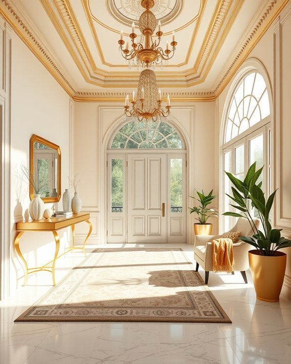 elegant cream and gold