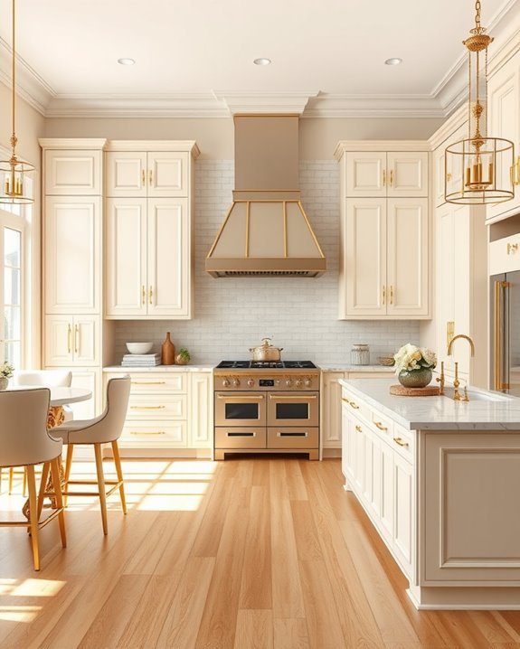 elegant cream and gold