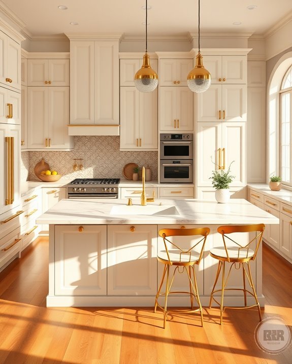 elegant cream and gold