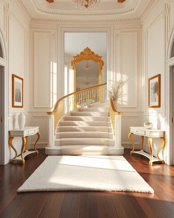elegant cream and gold