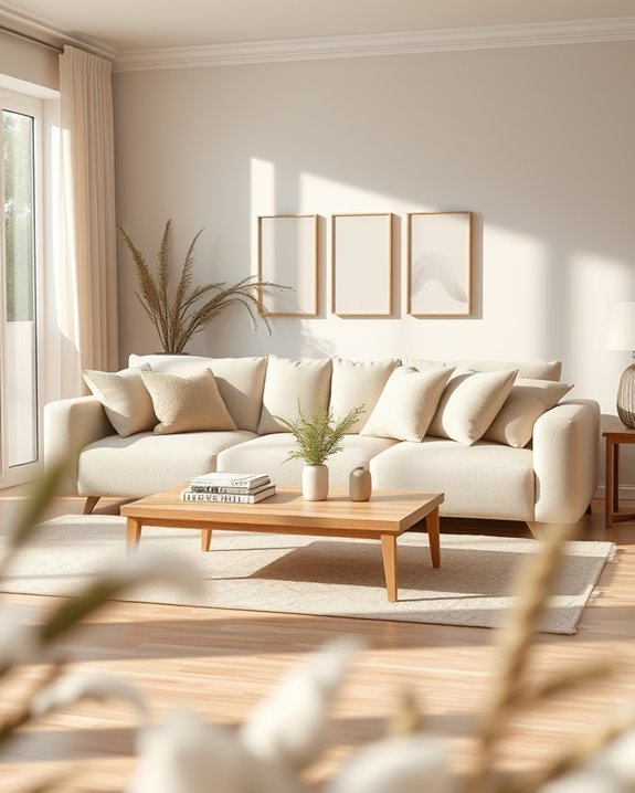 elegant cream sofa design