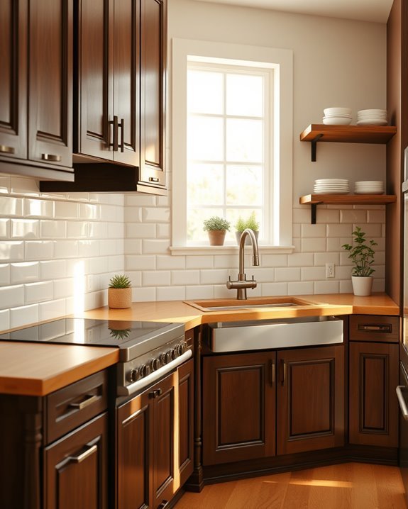 elegant creamy subway tiles
