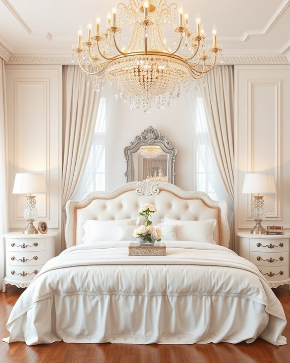 elegant crystal chandelier decor
