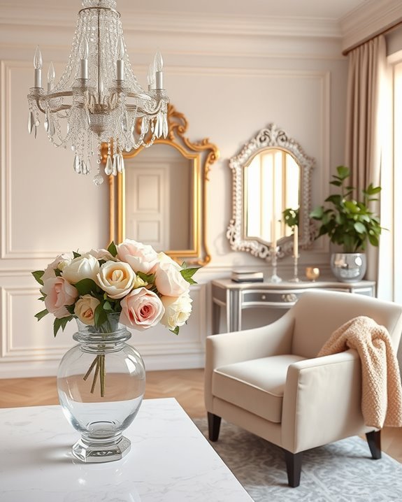 elegant crystal home decor