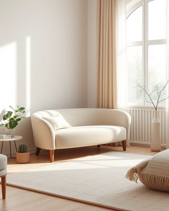 elegant curved benches enhance comfort