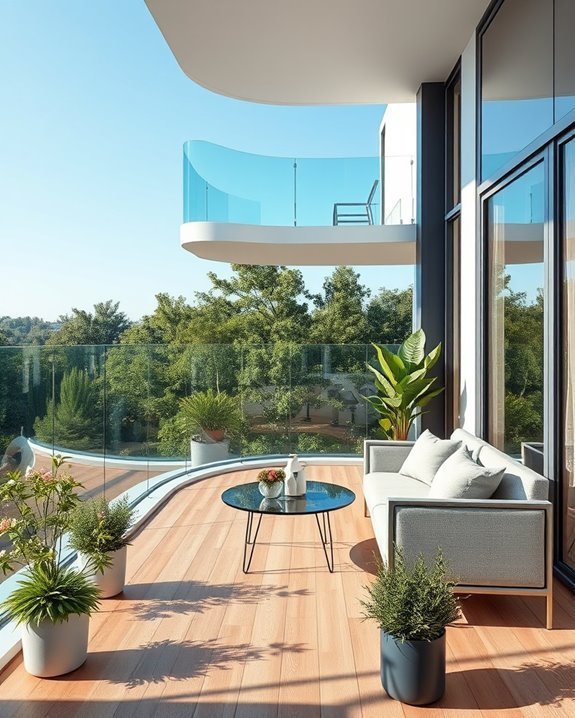 elegant curved glass designs