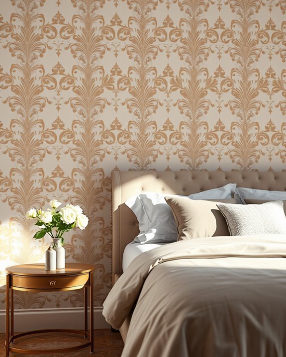 elegant damask wallpaper designs