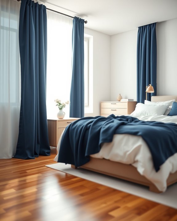 elegant dark blue decor