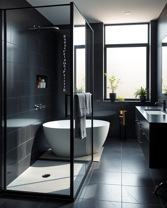 elegant dark frame enclosures