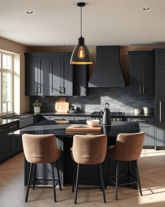 elegant dark neutral fabrics