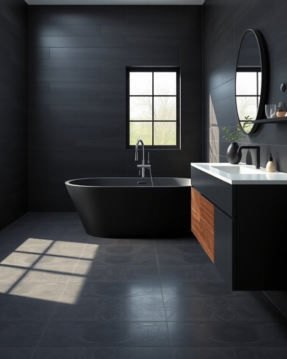 elegant dark tile sophistication