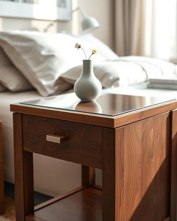 elegant dark wood tables
