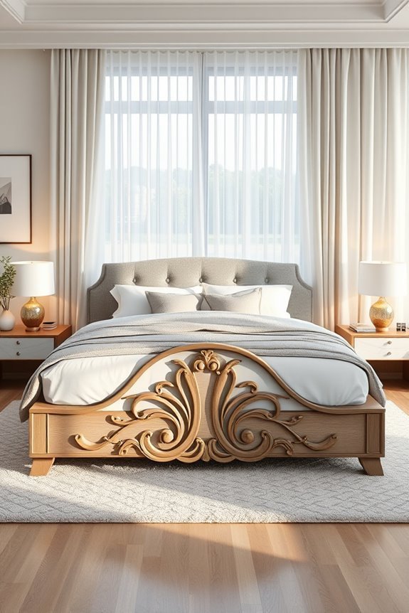 elegant decorative footboard styles