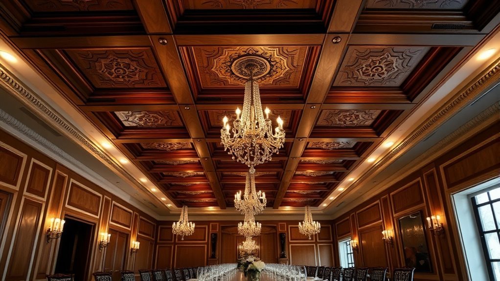 elegant dining room ceilings