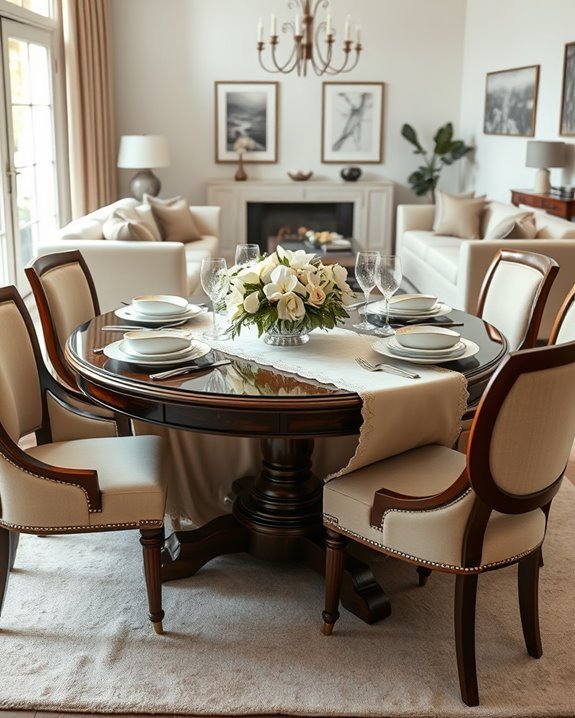 elegant dining table settings
