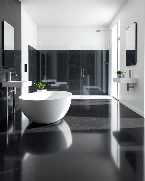 elegant durable black granite