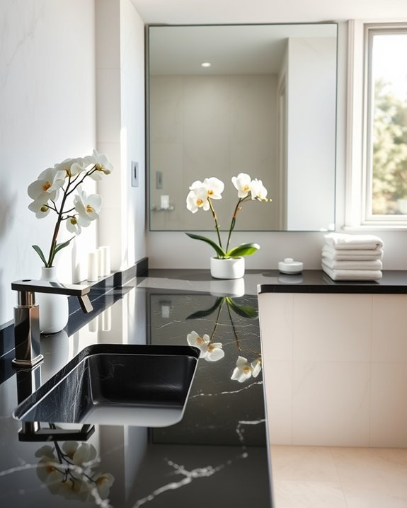 elegant durable black surfaces