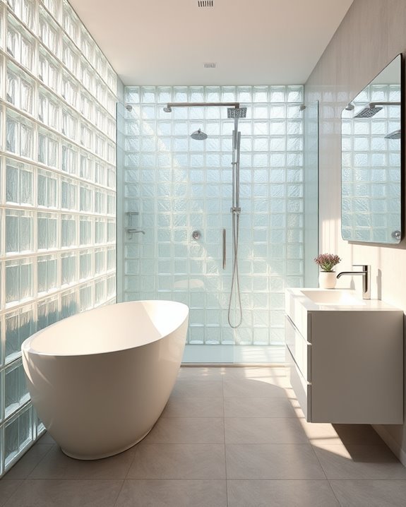 elegant durable glass showers