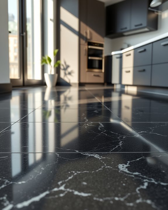 elegant durable kitchen flooring