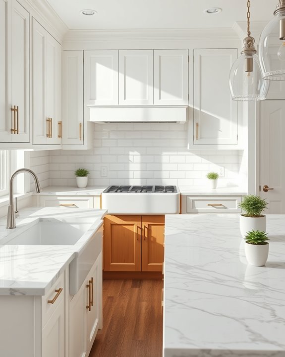 elegant durable marble countertops