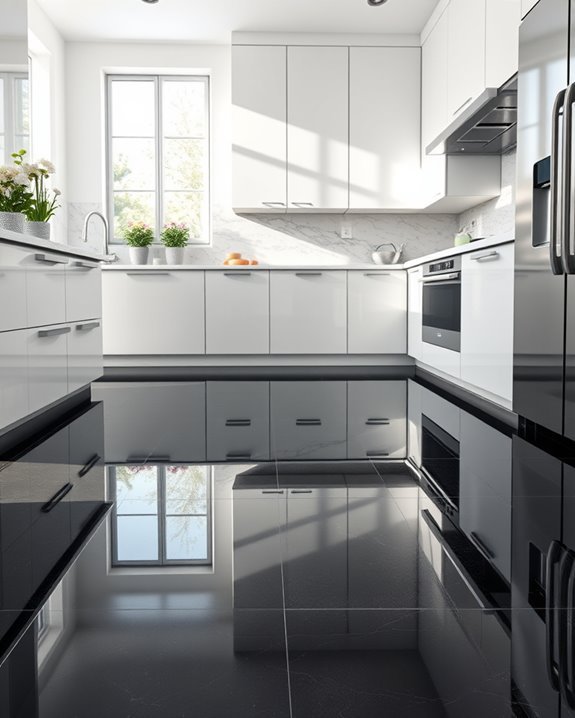 elegant easy care kitchen tiles