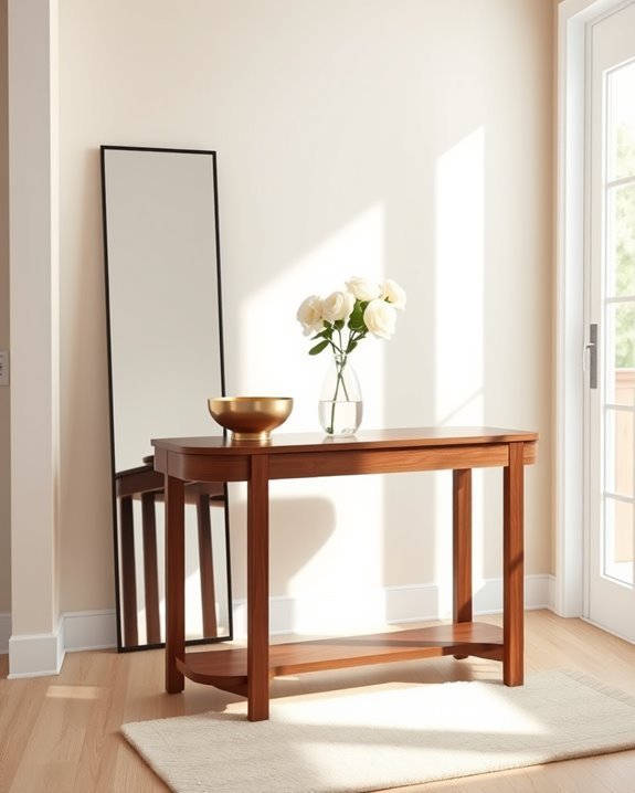 elegant entryway table design