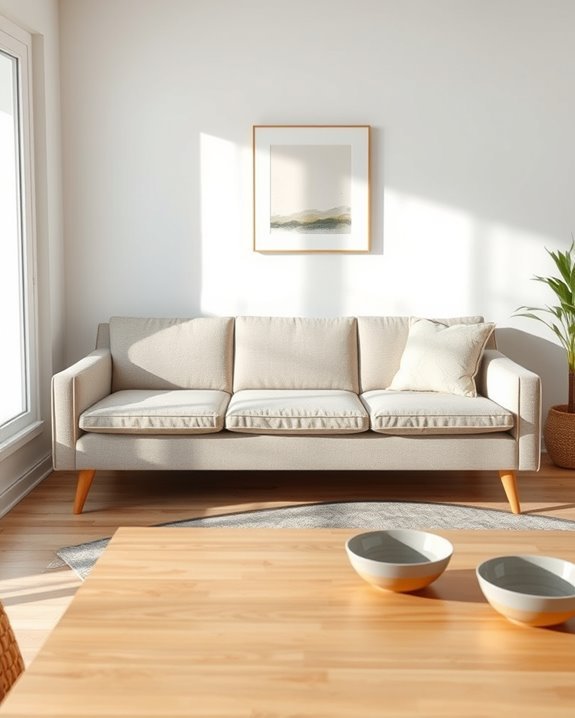 elegant exposed leg sofas