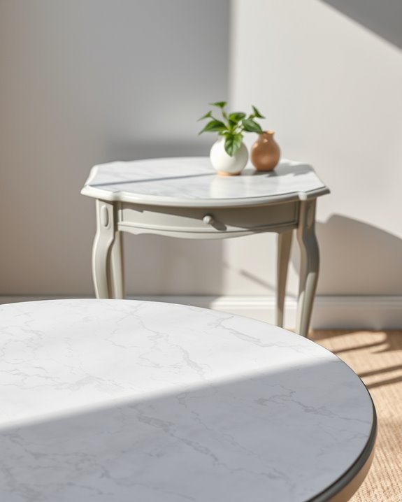 elegant faux marble technique