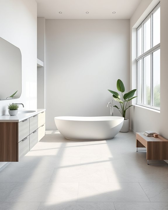 elegant freestanding bathtub retreat