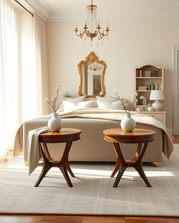 elegant functional accent tables