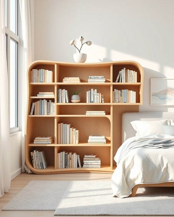 elegant functional book storage