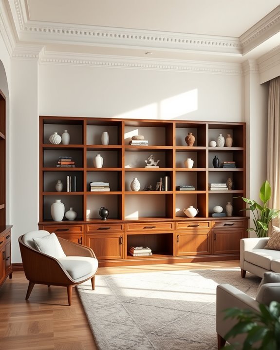 elegant functional crown shelves