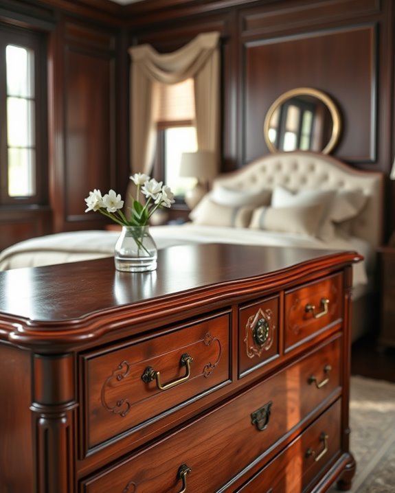 elegant functional mahogany dressers